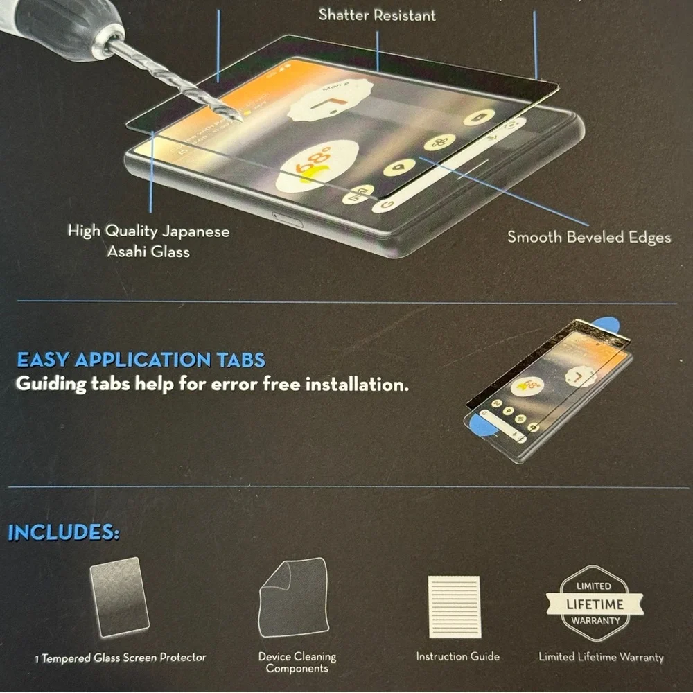 🆕 DuraGlass Tempered Glass Screen Protector – Google Pixel 6a | New in Box 📱